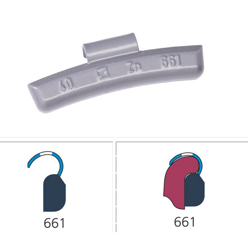 ZINC CLIP-ON WEIGHT 661