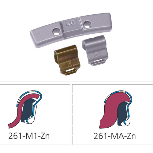 ZINC CLIP-ON WEIGHT 261