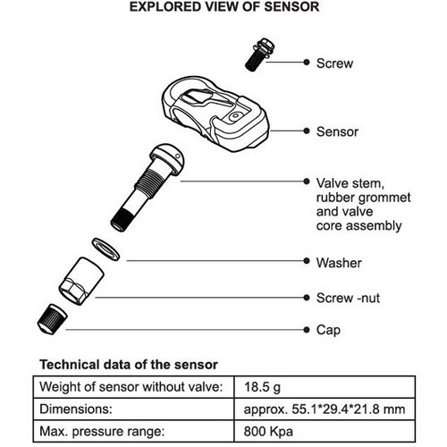 ONE SENSOR 433 Mhz & 315 Mhz