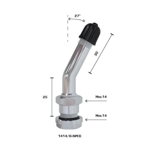 TRUCK TUBELESS VALVE 1337 - 1414/C 1342 ALCOA