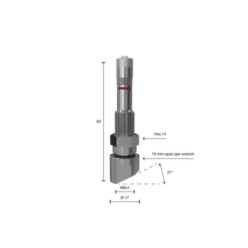 VALVOLA TPMS TUBELESS AUTOCARRO 1353