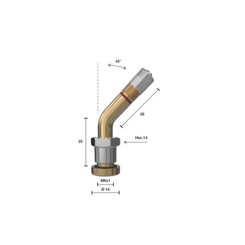 VALVOLA TPMS TUBELESS AUTOCARRO 1392