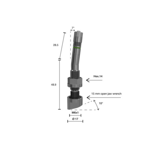 TUBELESS TPMS TPMS VALVE TRUCK 1310