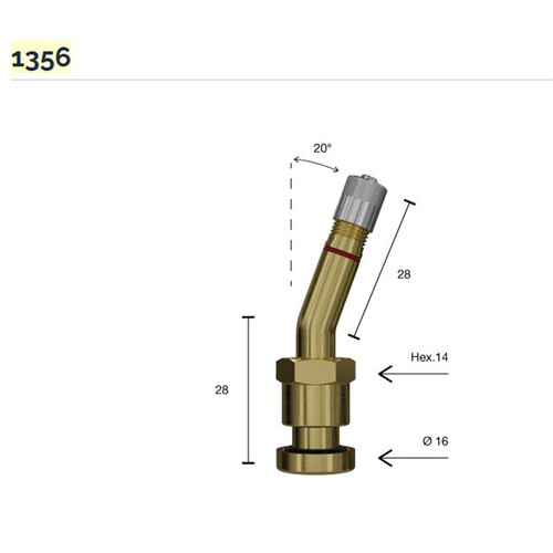 VALVOLA 1356 TPMS FERRO